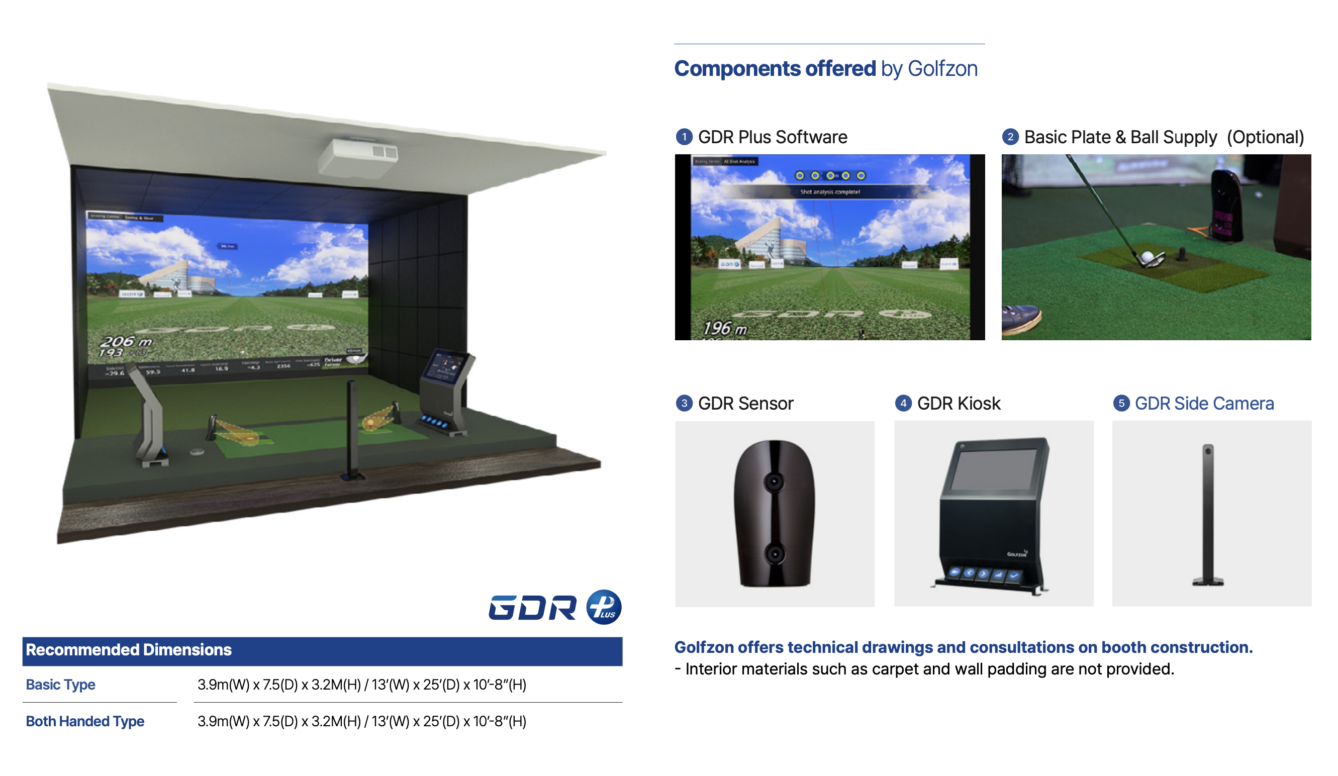 Golfzon GDR PLUS Golf Simulator